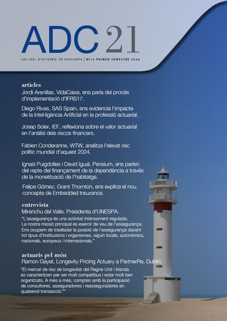 ADC21. Col·legi d'Actuaris de Catalunya, N13 Primer Semestre 2024