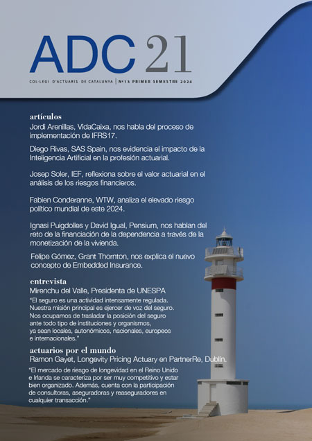 ADC21. Col·legi d'Actuaris de Catalunya, N13 Primer Semestre 2024